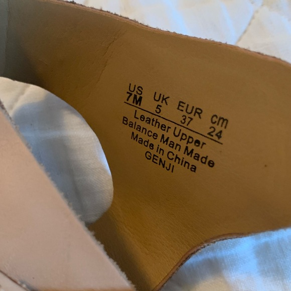 Franco Sarto Nude Strappy Sandals - Picture 2 of 5